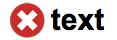 Text + Icon